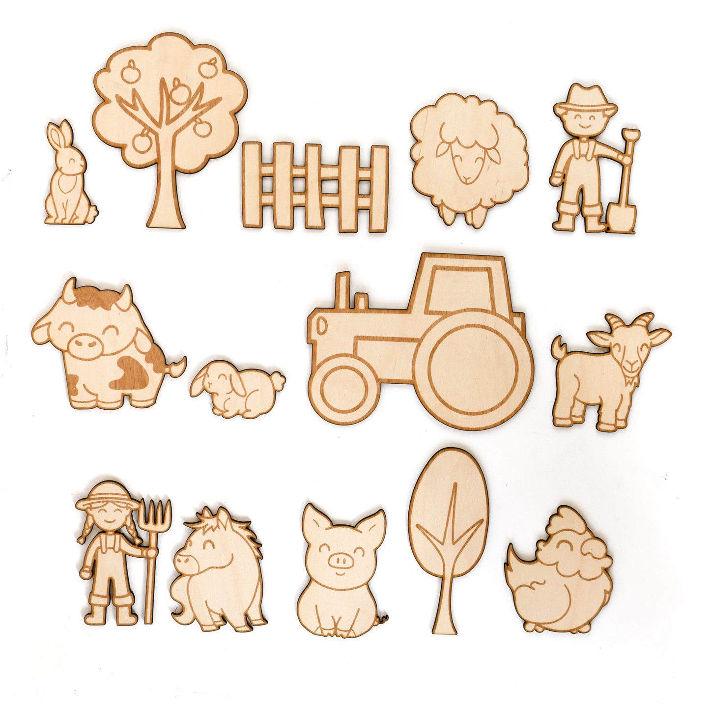 Set of 14 Farm Life Decorations