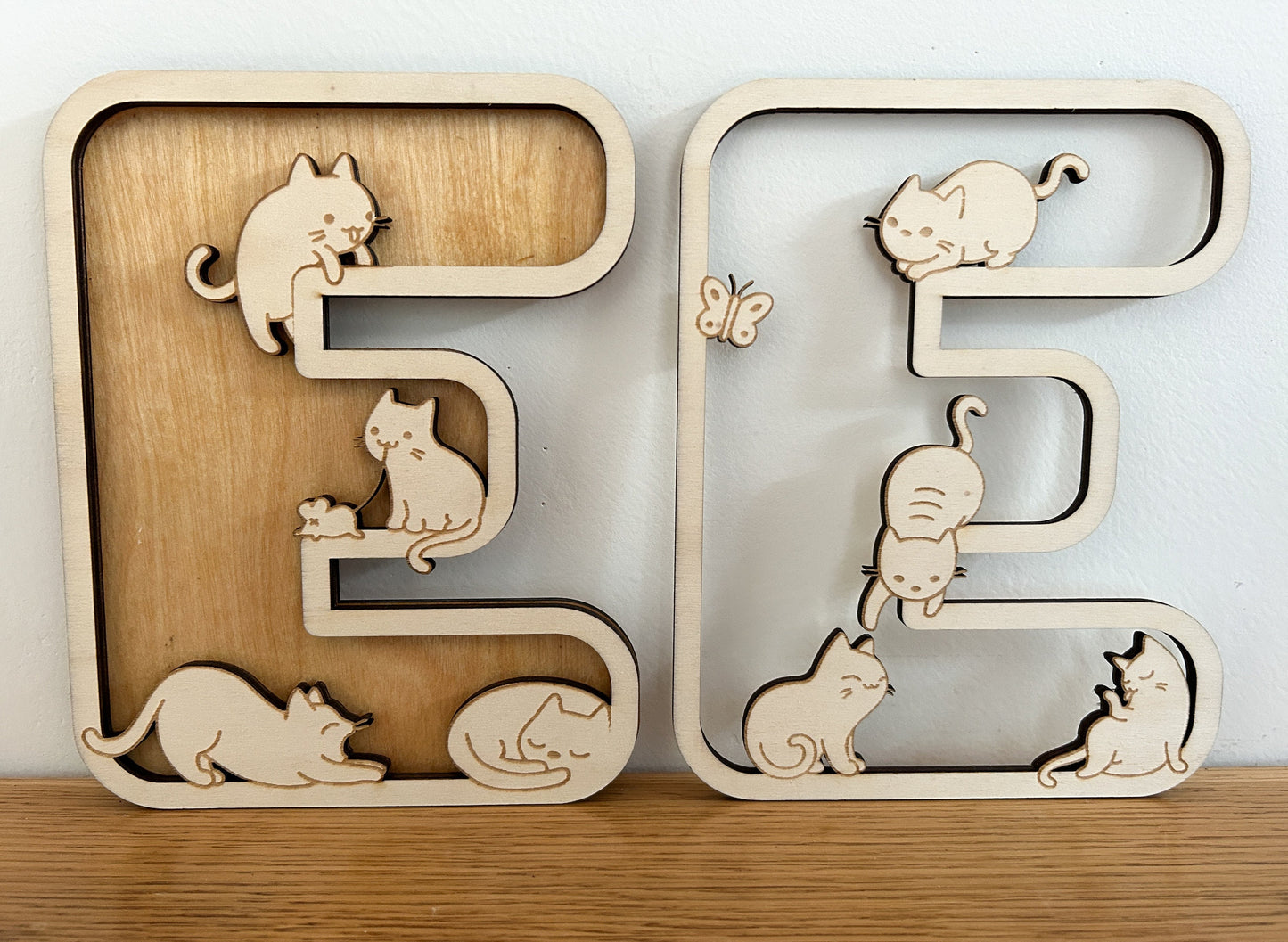 Wooden Cats & Kittens